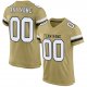 Custom Vegas Gold White-Black Mesh Authentic Football Jersey